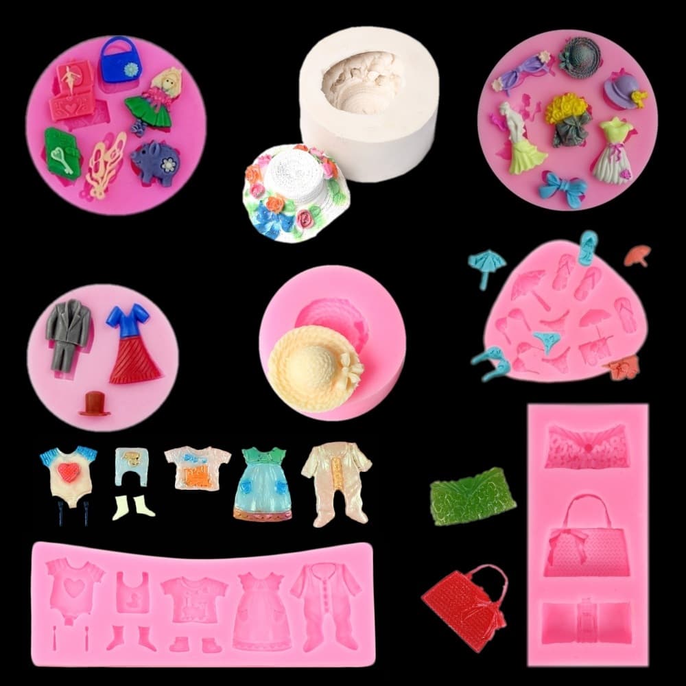 DIY Baking Mold Baby Shoes Baby Clothes Hat Bag Chocolate Pastry Cake Silicone Mold