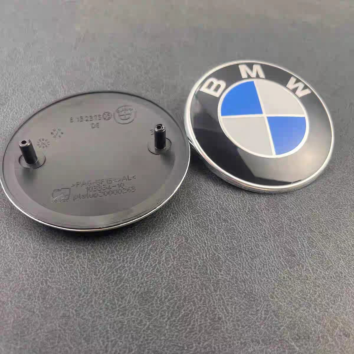 Compatible with BMW front emblem for BMW 7 Series, 5 Series, 3 Series, 1 Series, X1, X3, X5, X6 front and rear badges, hood car logo