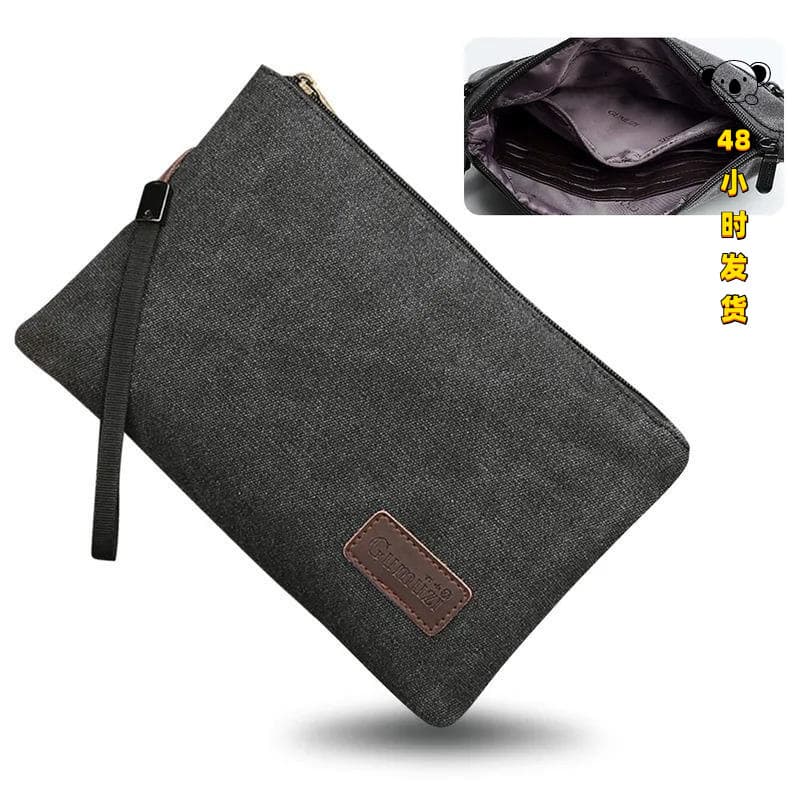 F 79884 Men's Canvas Envelope Handbag