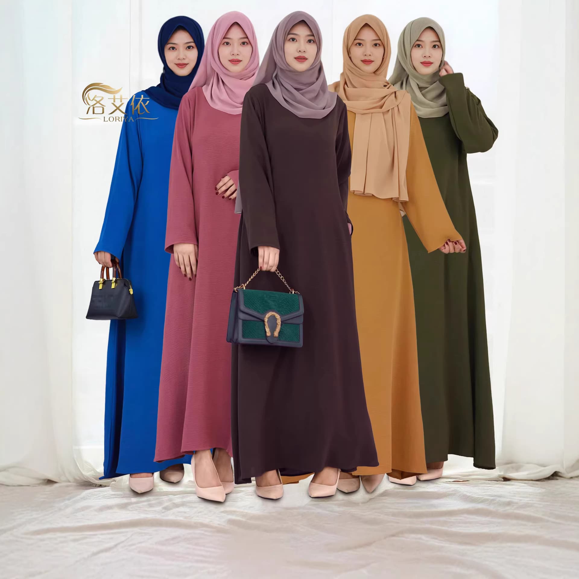 Strong factory offers free pattern making of solid color loose casual style commuter robe