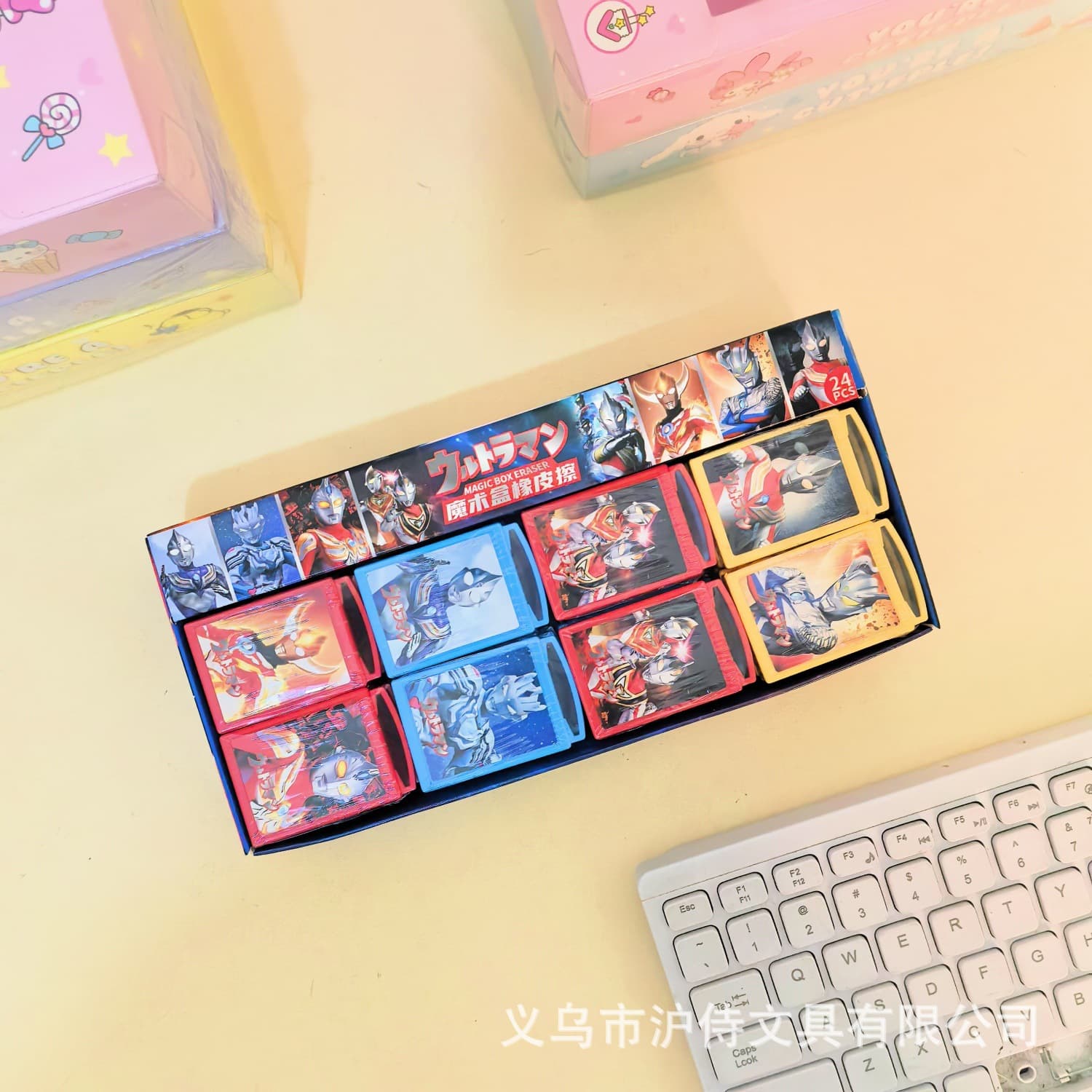 Cartoon Popular Ultra Warrior Magic Box Eraser, Student Fun Drawer, Fun Wipe Clean Eraser Stationery