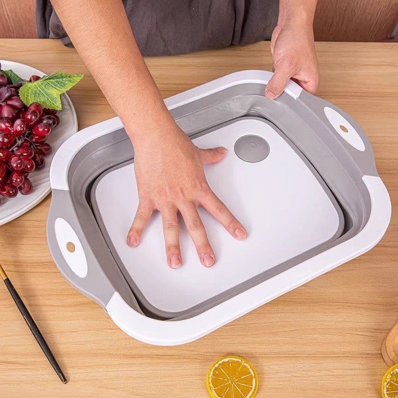 Multi-functional Plastic Folding Chopping Board Kitchen Household Draining Washing and Cutting Board Outdoor