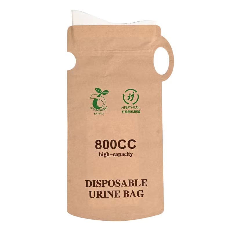Biodegradable disposable emergency urine bags, 800cc large capacity, car urinal, odor-proof and vomit-proof.