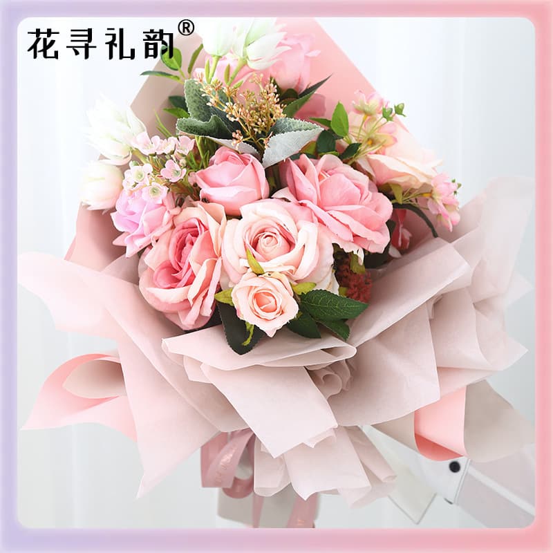 Z7GN Tissue Paper Flower Bouquet Wrap, Floral Wrapping Paper, Cake Decoration Crinkle Lining Paper, DIY Floral Packaging