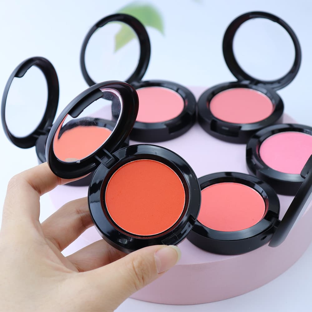 New foreign trade cosmetics single color blush matte powder, long-lasting, light, breathable and silky no logo Blush
