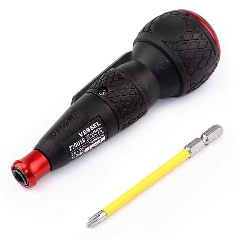 VESSEL Electric Screwdriver USB Rechargeable 3.6V Lithium Battery Home Repair Auto & Manual