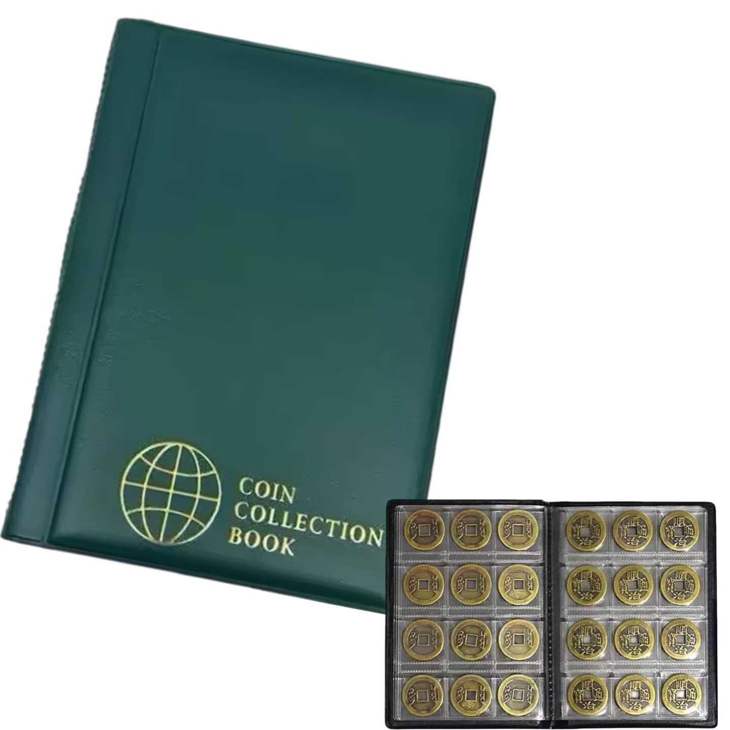 Cross-Border Hot Selling Coin Collection Album 120-Slot Commemorative Coin Positioning Album Transparent PVC Ancient Coin Copper Coin Storage Album