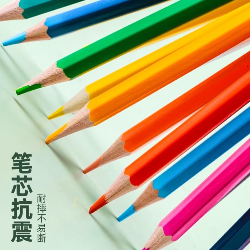 Deli Oil-Based Colored Pencils Set 24/36/48/72 Colors Drawing Painting Kit