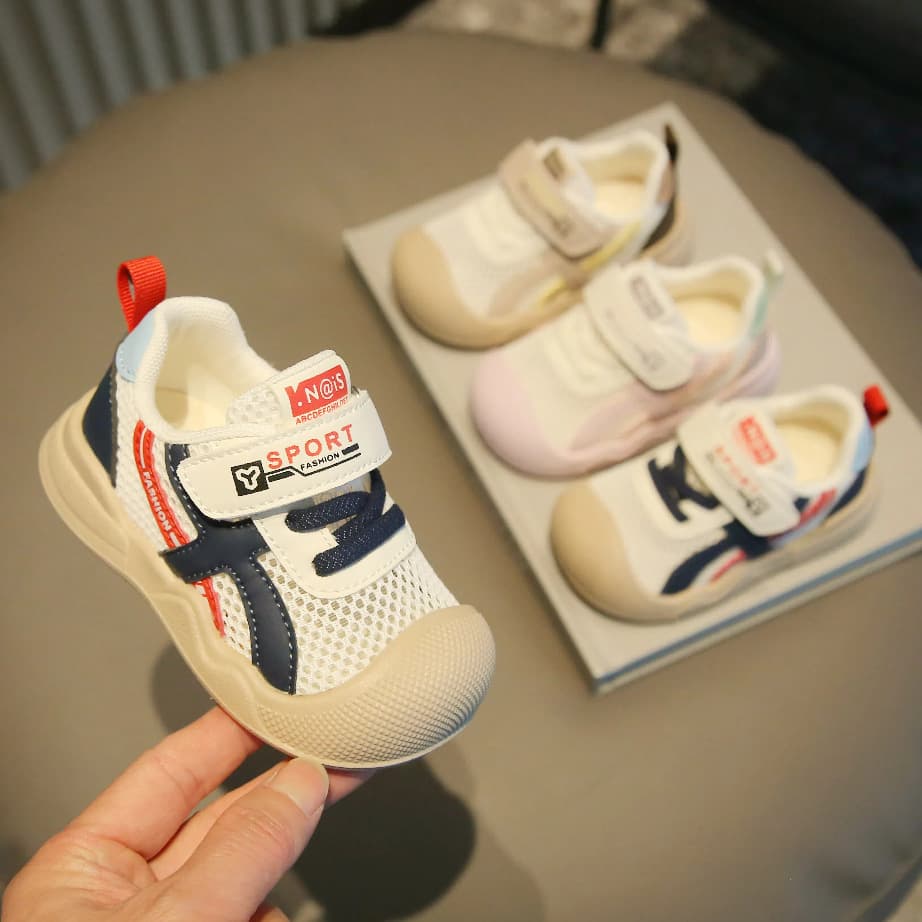 2025 New Infant Toddler Walking Shoes, Boys Spring Summer Mesh Shoes, Baby Shoes Soft Sole Non-Slip, Girls' Functional Shoes