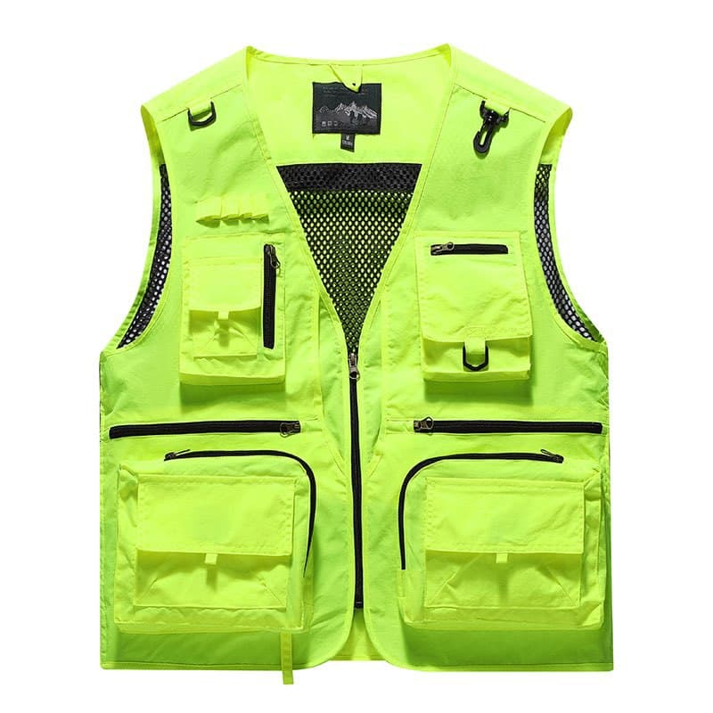 Spring/Autumn New Mesh Quick-Dry Vest Men's Casual Outdoor Multi-Pocket Fishing Photography Vest 8512
