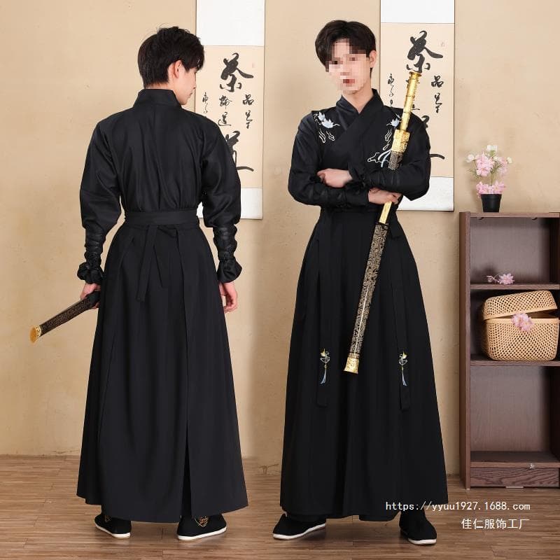 Jiaren Original Hanfu Men's Set Ancient Style Ethereal Ming Dynasty Chinese Style Costume Couple Men's Student Plus Size
