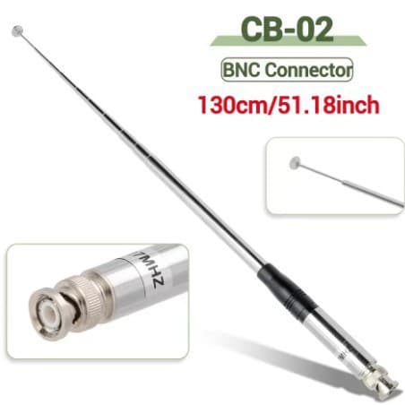 Cb 27Mhz Tnc Walkie-Talkie Antenna Cb Shortwave Handheld Antenna 27m Telescopic Rod Antenna Tnc Male