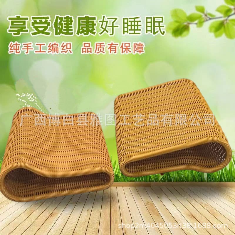 Xia Liang Pillow Cervical Vertebra Pillow Hard Breathable Neck Protector PE Rattan Pillow Washable Pillow Hand-woven