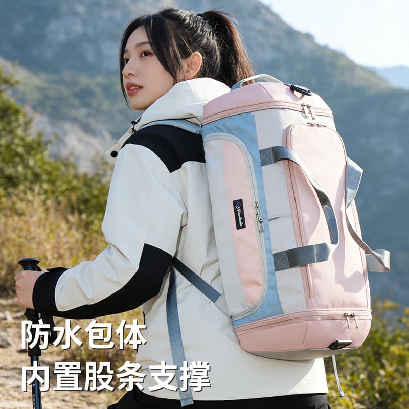 Multifunctional Outdoor Hiking Travel Bag, Trendy Men's and Women's Gym Sports Bag, Handheld and Backpack Luggage Bag