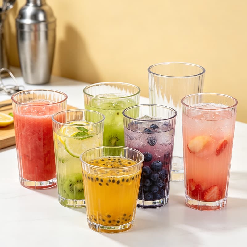 Break-resistant water cup, commercial Coke cup, beverage cup, PC acrylic plastic cup, cafeteria fruit tea milk cup