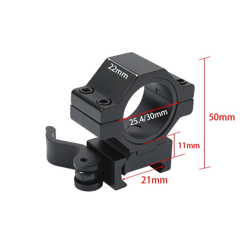 25.4mm Tube Clamp Bracket Aluminum Alloy Accessory 25.4/30mm Bracket Quick Release Low Profile Bracket