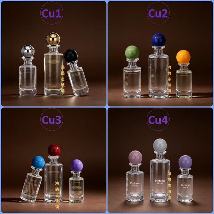 Spot wholesale cylindrical ball cap bayonet ball cap glass perfume bottle 30ml 50ml 100m empty bottle