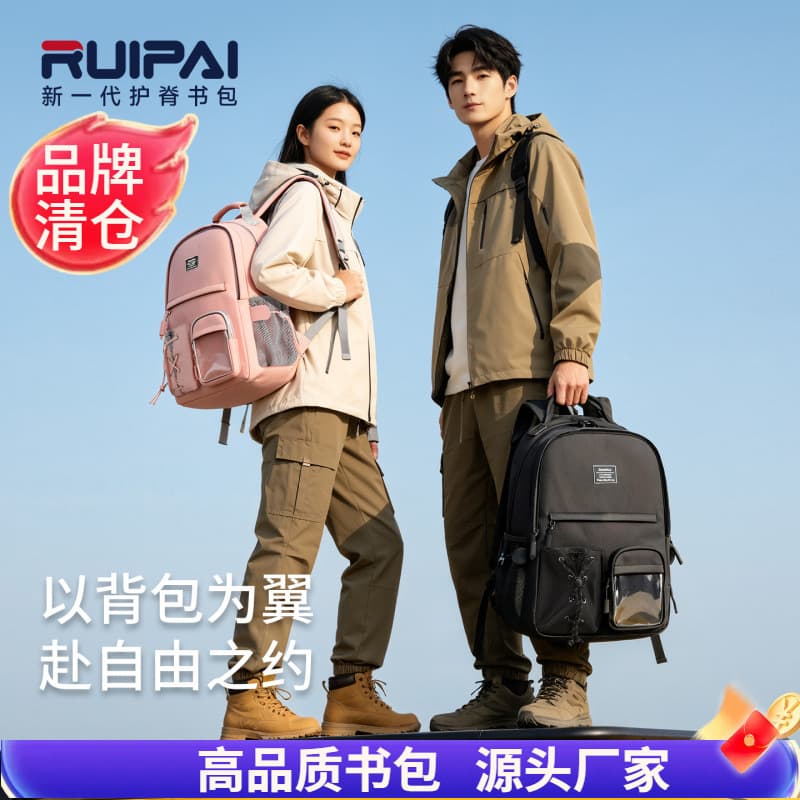 Unisex Casual Ita Bag for Middle School, High School, and College Students, Large Capacity Water-Resistant Harajuku Style Backpack