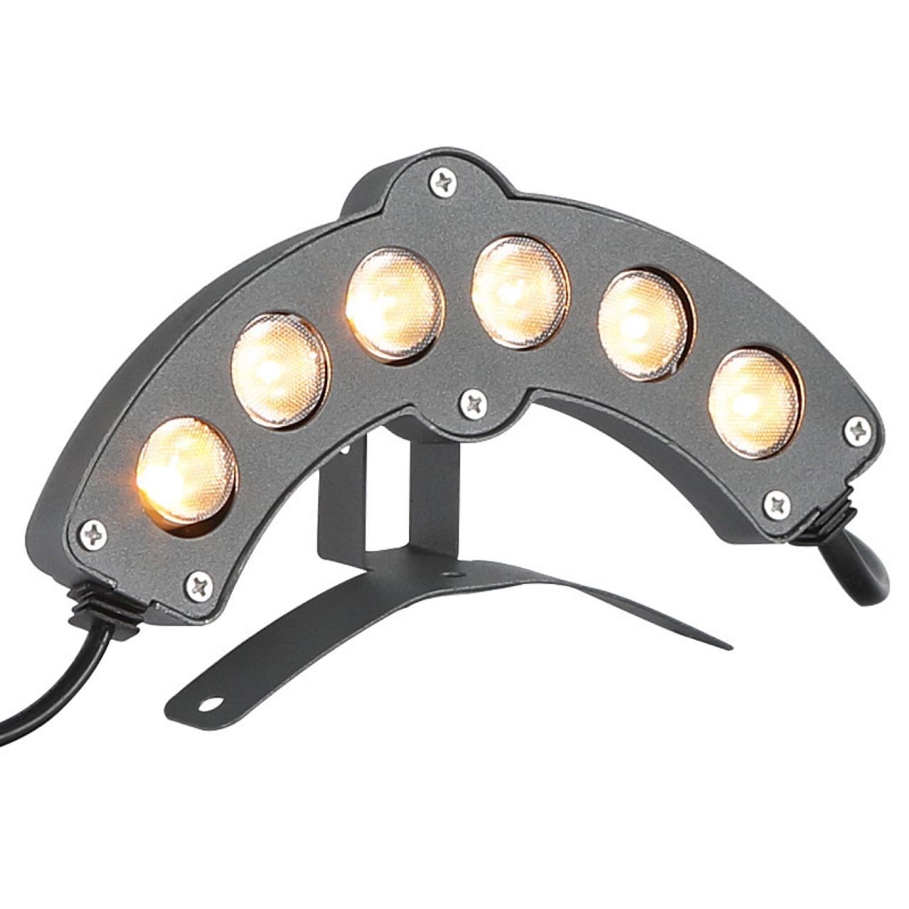 LED Pavilion Ancient Building Tile Light Outdoor Waterproof Antique Eaves Light 6W Crescent Projection Ancient Building Corrugated Tile Light
