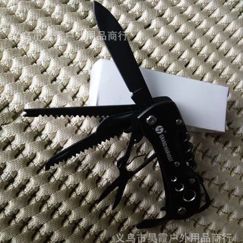 Eagle Claw C8K Series Military Knife, Multi-functional Military Knife, Folding Fruit Knife, Fishing Tool Set