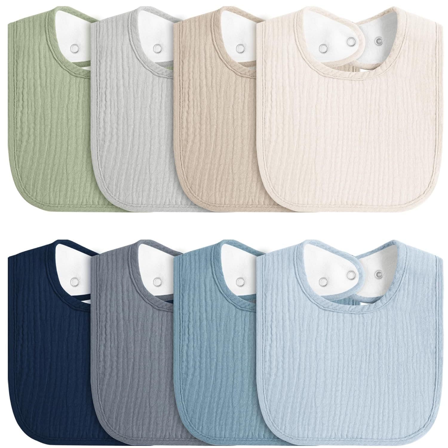 Baby Bibs for Boys Girls Cotton Baby Bibs for Drooling and Teething, Absorbent Bandana Bibs