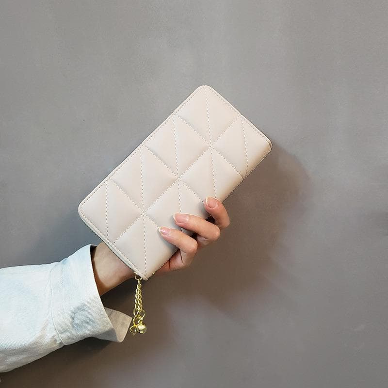 Diamond Pattern Women's Long Wallet Multi-functional Purse 2025 New Style Versatile Card Holder Clutch Zip Wallet