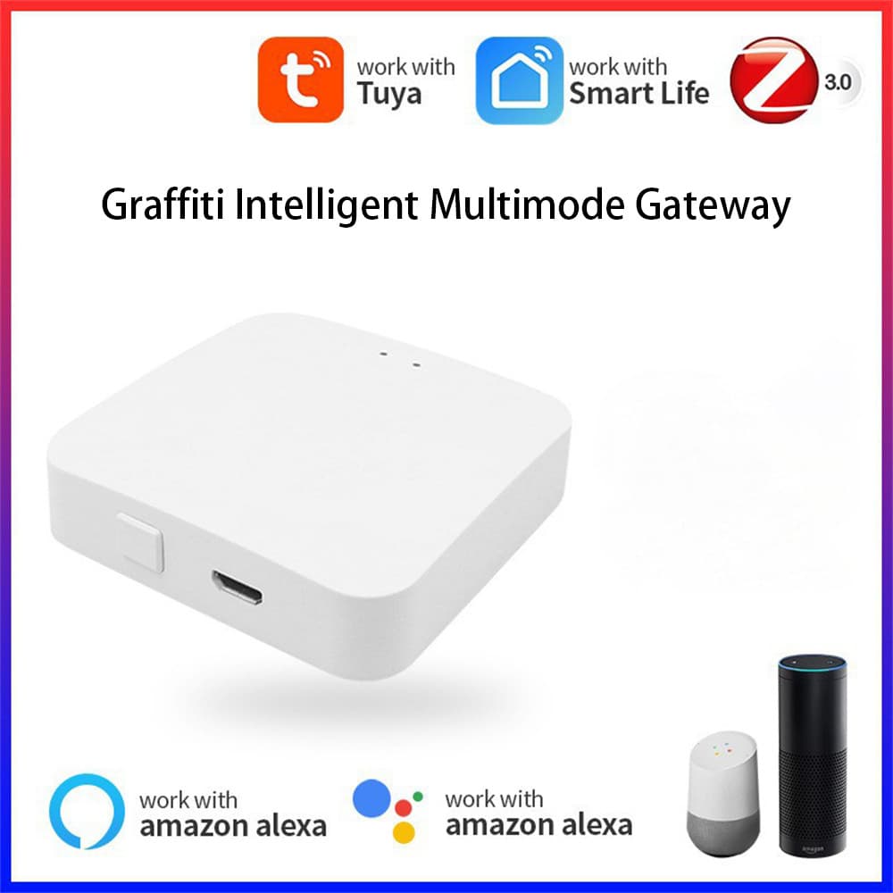 Tuya Smart Bluetooth Zigbee Multi-Mode Gateway Remote App Control Mini Wireless Hub Gateway Central Controller