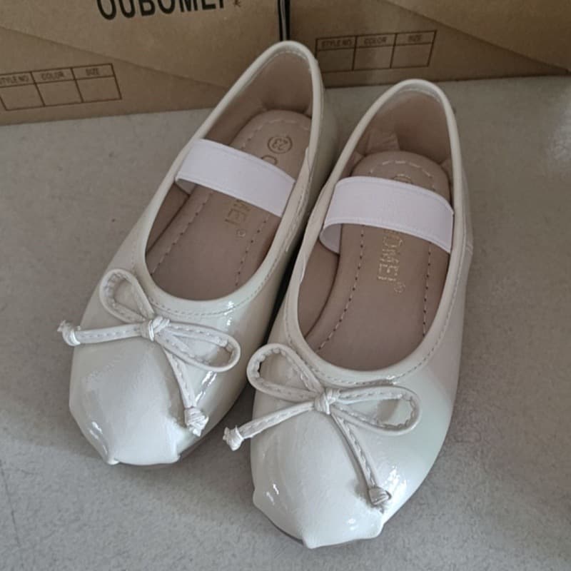 2025 Spring New Parent-Child Korean Children's Clothing Cute Bow Ballet Mary Jane Leather Children Flat Sole Single Shoes
