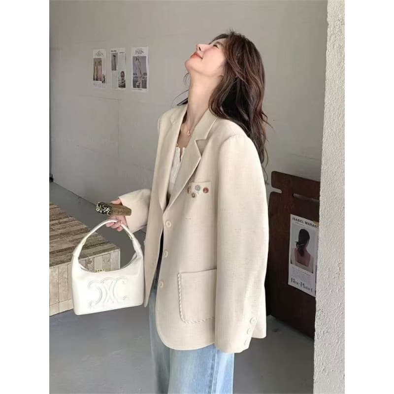 2025 Autumn new casual super cute blazer for petite women, youthful fashionable trendy other