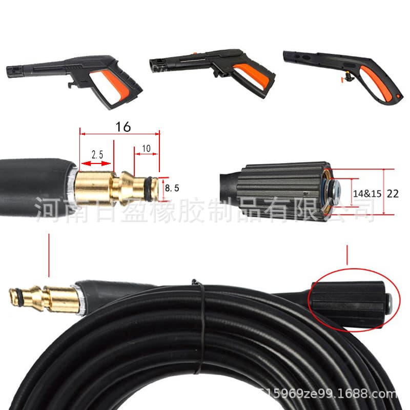 Copper Green Field Connector High Pressure Washer Hose Car Wash Machine PVC Explosion-Proof Hose Car Wash Soft Tube