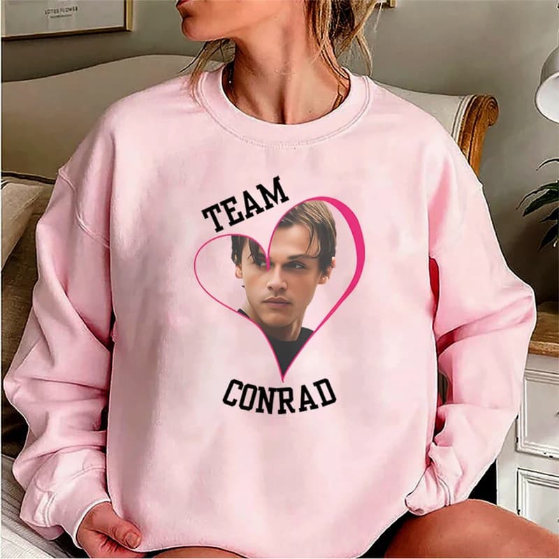 【Cross-border EU Size】Conrad Cousins Team Retro Beach Sweatshirt Women's Round Neck Sweatshirt Trendy