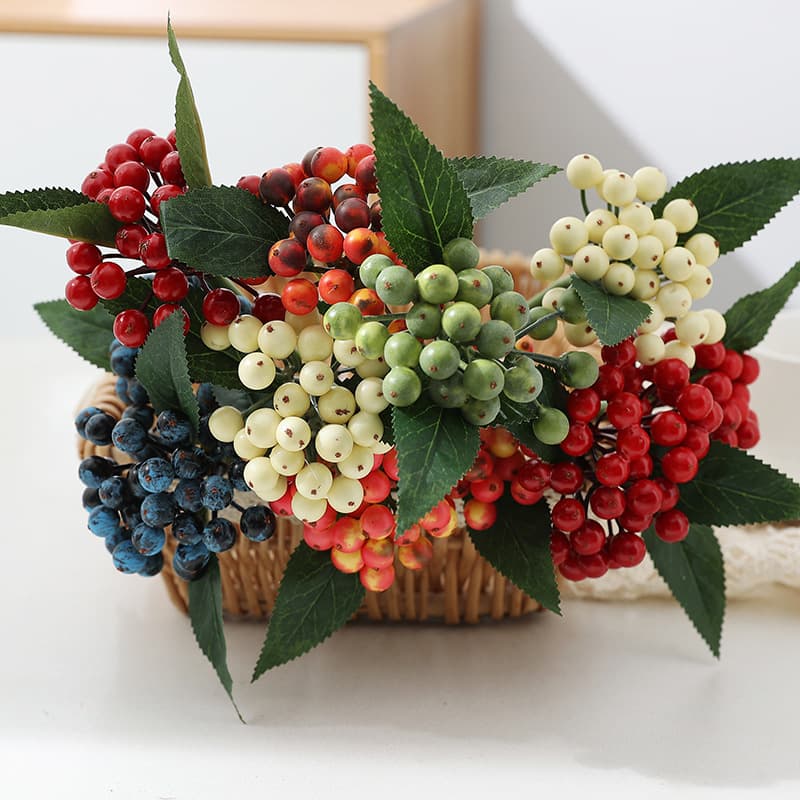 Home Decoration Foam Berry Christmas Decoration Blueberry Candy DIY Handmade Accessories Cross-Border Simulated Berry