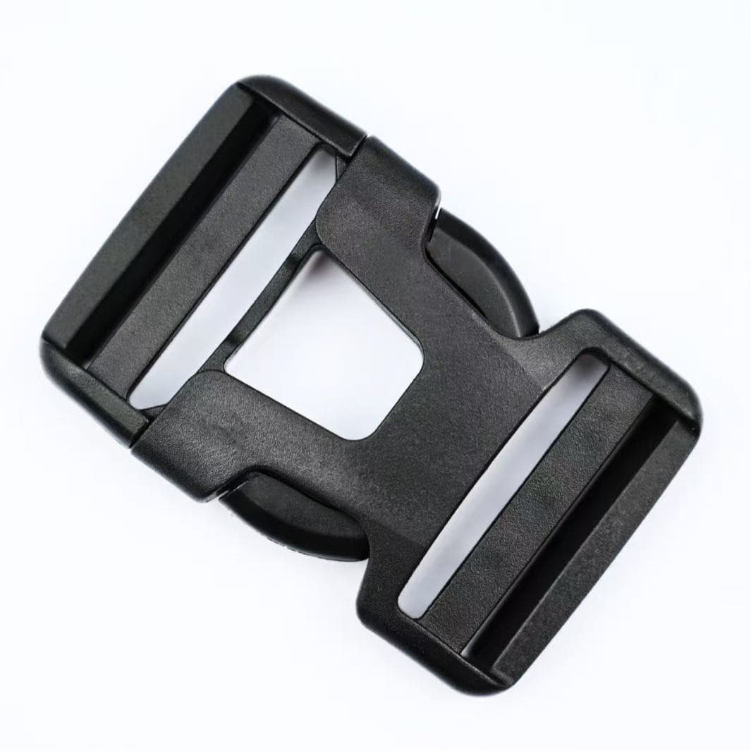 Black plastic buckle, luggage adjustment buckle, backpack double-speed buckle, 25mm webbing universal buckle