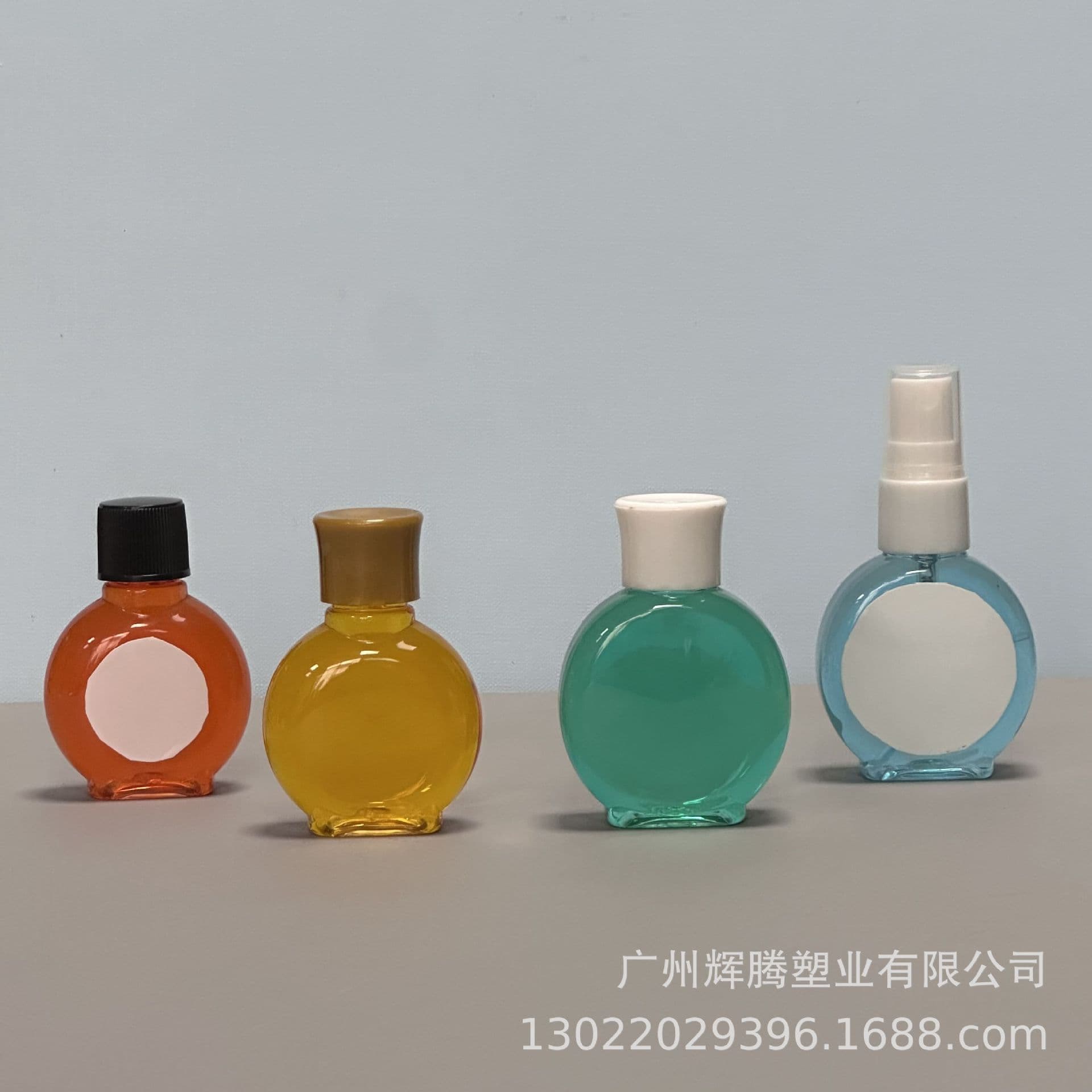 Round Flat Bottle 30ml Floral Water Bottle 40ml Mosquito Repellent Bottle 25ml Baby Gold Water Bottle 35ml Empty Plastic Bottle