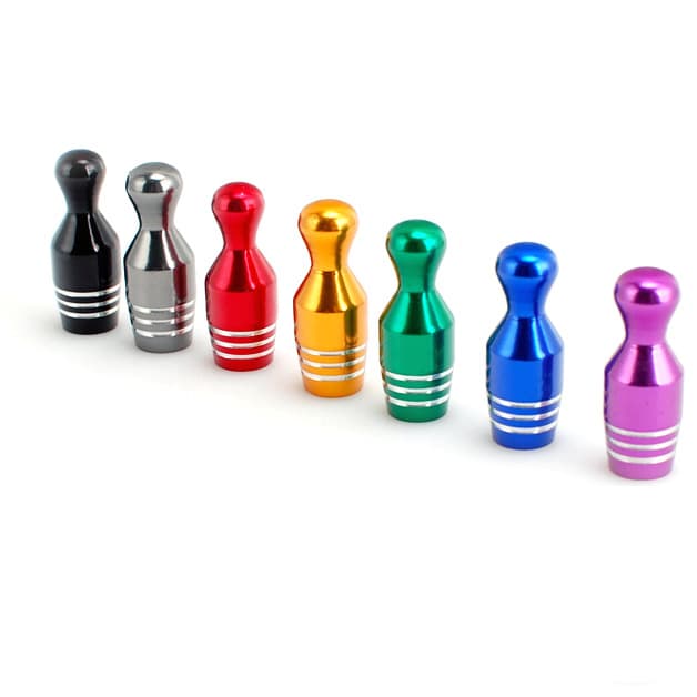 In Stock Car Motorcycle American Valve Bowling Ball Style Aluminum Valve Caps Colorful Valve Stem Covers Valve Caps