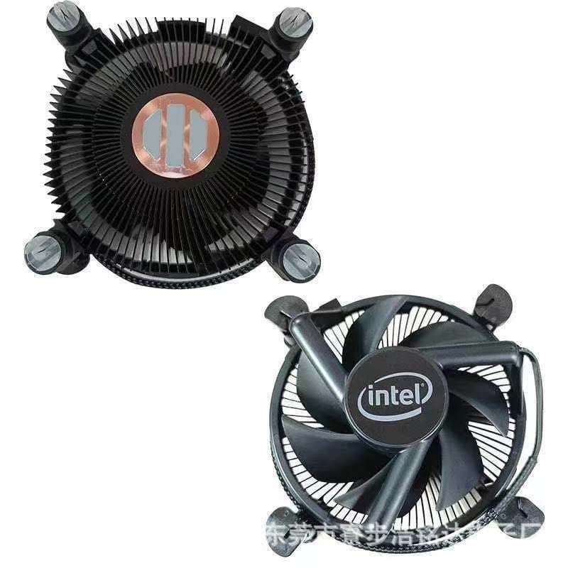 CPU Copper Core Radiator Black Suitable for Intel 10th Gen 11th Gen Fan LGA1200 / i3 / i5 / i7