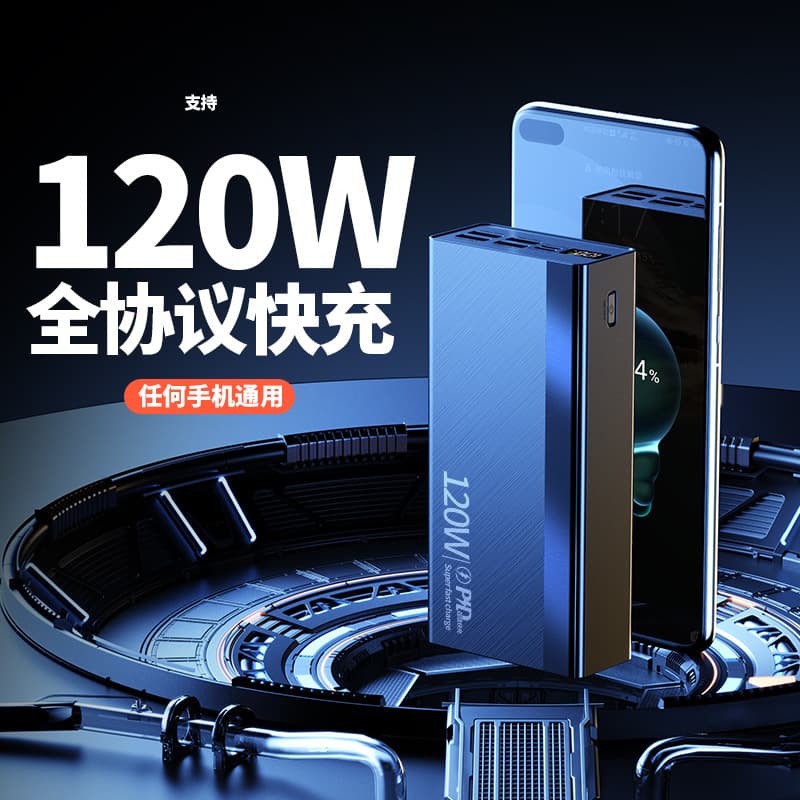 Power Bank Fast Charging 20000mAh Portable Charger with 3C Certification, Ultra-Slim Mini Mobile Power Supply for Sharing
