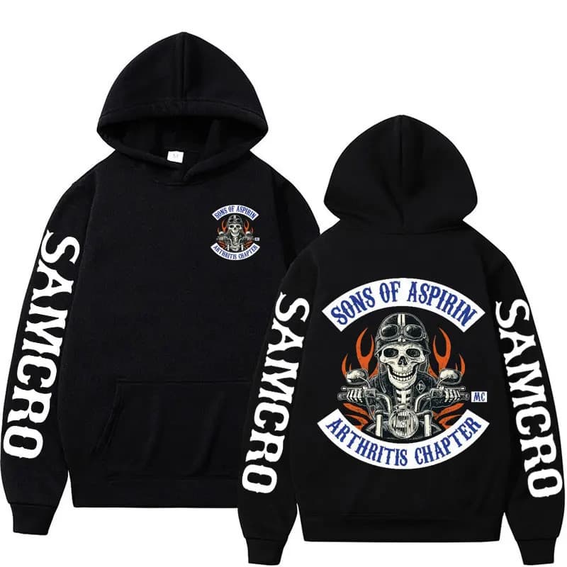[Cross-border EU Size] Motorcycle SoA - Sons of Aspirin - Funny Biker
