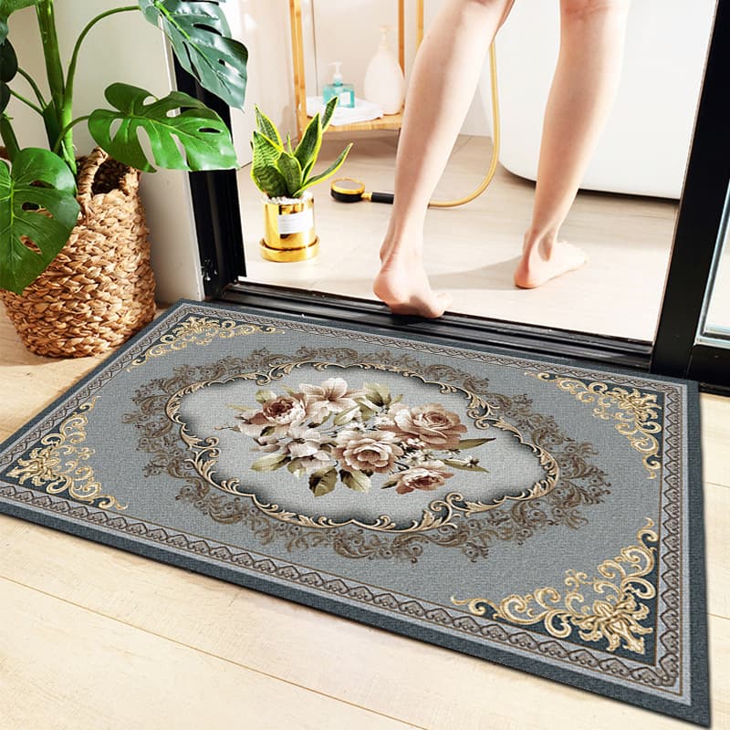 Bathroom Absorbent Non-Slip Mat Toilet Floor Mat Toilet Door Carpet Door Mat Household Foot Mat
