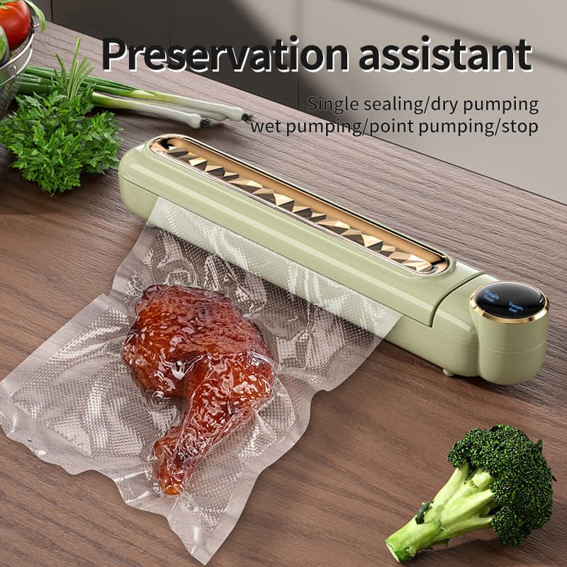 Cross-Border Vacuum Sealing Packaging Machine, Mini Small Plastic Sealing Machine, Household Automatic Vacuum Sealing Machine, Kitchen-Specific Preservation Equipment