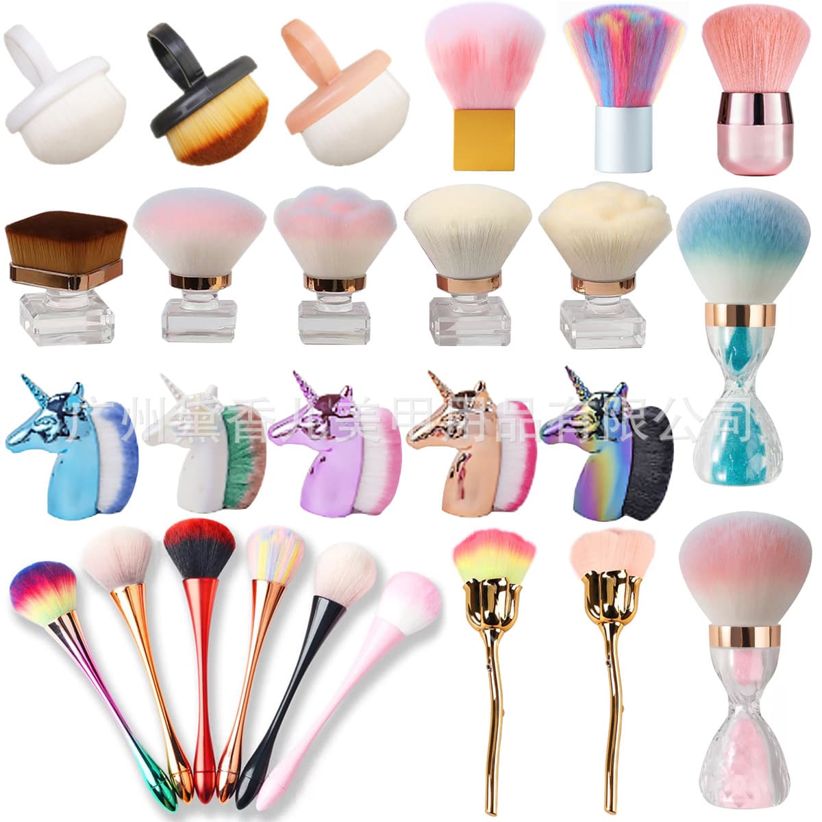 Dust Brush Rose Flower Makeup Brush Large Loose Powder Brush Beauty Tools Makeup Brush Nail Art Dust Brush Blush Brush