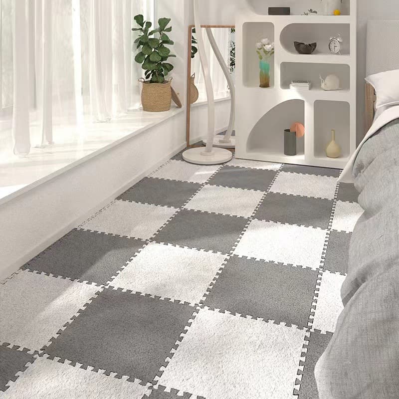 Fluffy Puzzle Mat Floor Mat Foot Mat EVA Foam Mat Living Room Crawling Mat Tatami Puzzle Floor Mat Anti-Slip