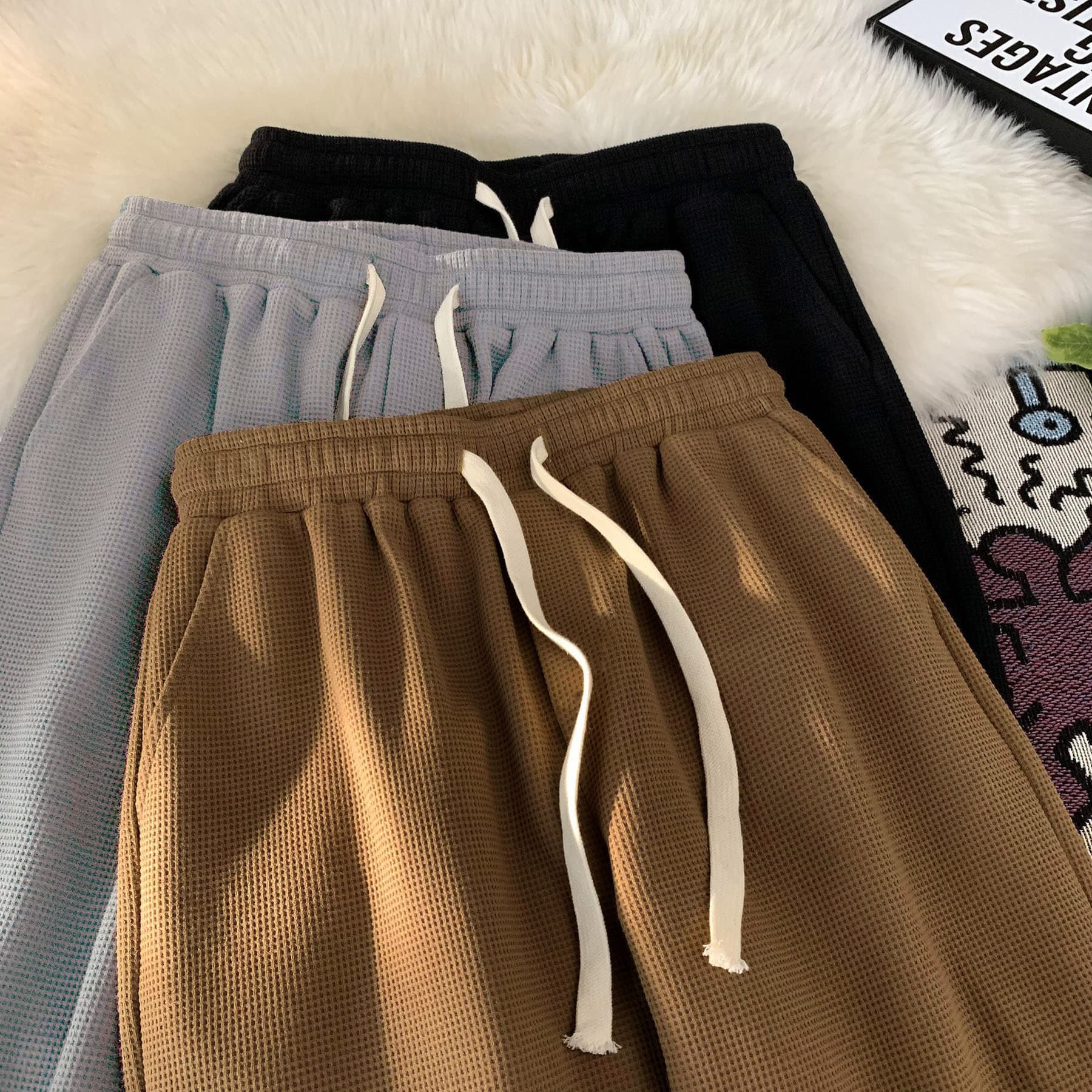 2026 Independent Site Summer Men's Casual Pants Daily Breathable Solid Color Durable Wear Versatile Straight-Leg Shorts Wholesale