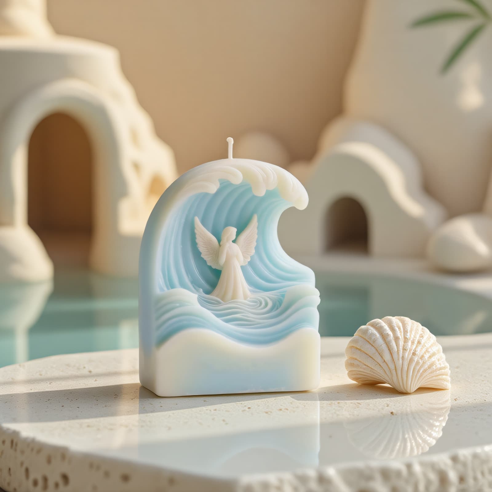 Sanxin Wave Angel Aromatherapy Candle Silicone Mold DIY Angel Shape 3D Mold Handmade Candle
