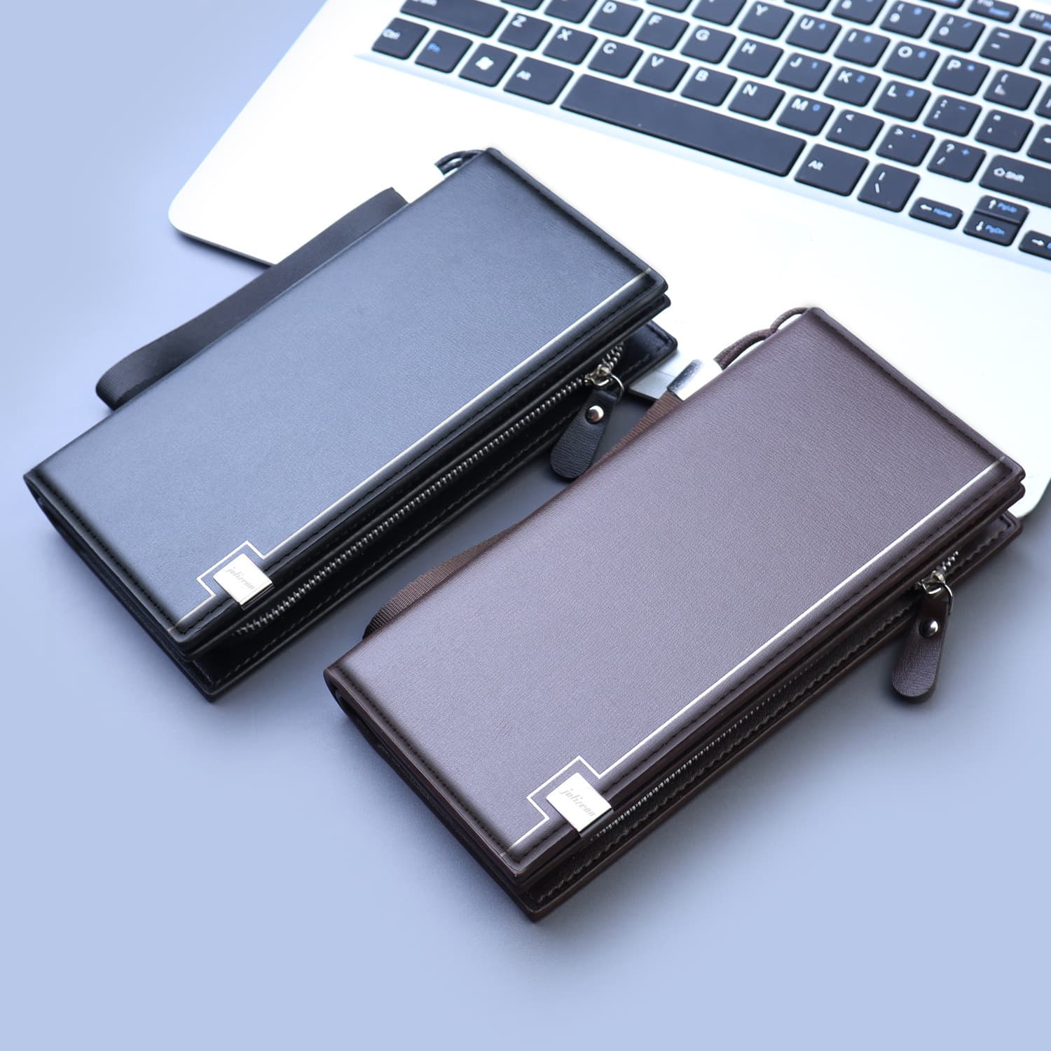 New Zipper Handbag for Men, Business Clutch Bag, Large Capacity Men's Mobile Phone Bag, Men's Multi-Functional Long Wallet