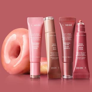 Cross-border Hot L-ANEIGE Lip Gloss Lip Plumping Gloss Donut Tinted Lip Balm Lip Color with Peptide Multi-Color Lip Gloss