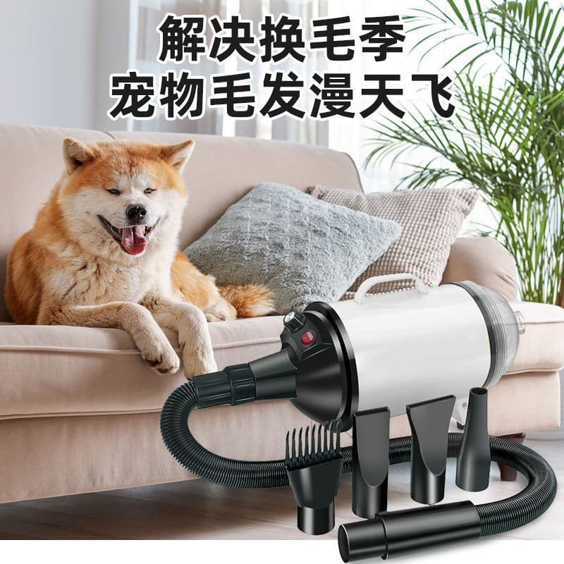 Dog Hair Dryer for Medium and Large Breeds, Pet Grooming Table Air Dryer Quick-Dry Tool, High-Power Blow-Dry and Straighten Combo