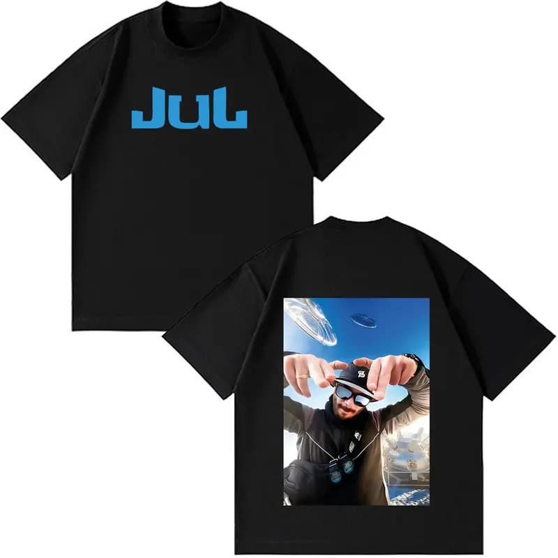 [Cross-border EU Size] Rapper JUL Fashion Print Tshirt Men Women Hip Hop