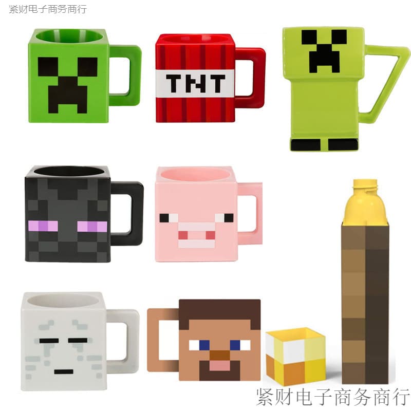 Minecraft Mug Ender Man TNT Creeper Cup Game Merchandise Kids Water Cup
