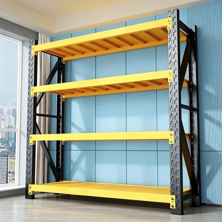 Multi-layer Heavy-Duty Storage Shelf, Warehouse Shelf, Express Delivery Supermarket Shelf, Commercial and Home Multi-Purpose Rack